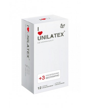 Презервативы Unilatex Natural Ultrathin ультратонкие №15 шт