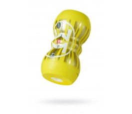 Мастурбатор нереалистичный Smart Doubble желтый 14,5 см