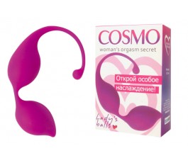 Вагинальные шарики Cosmo фиолетовые 11 см