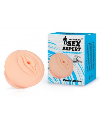 Насадка на помпу Sex Expert вагина телесная 5,5 см