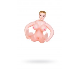 Кукла надувная с реалистичной головой. Блондинка в лежачей позе. Вставка вагина – анус. 2 отверстия