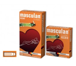 Презервативы Masculan Classic 3 с колечками и пупырышками 3 шт