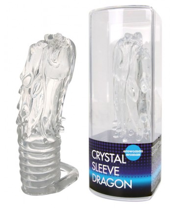 Насадка закрытая в форме дракона Crystal sleeve dragon 13,5 см