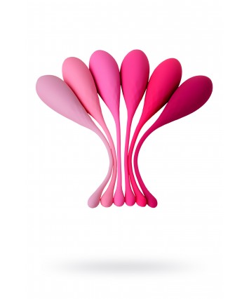 Набор вагинальных шариков Eromantica K-Rose силикон розовый 6 шт