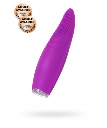 Клиторальный стимулятор с ресничками Jos Alicia фиолетовый 15,5 см
