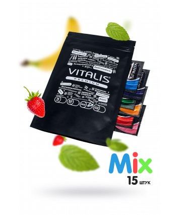 Презервативы  VITALIS  PREMIUM mix №15