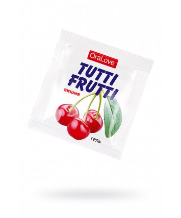 Съедобная гель-смазка Tutti-Frutti со вкусом вишни 4 г