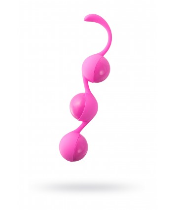 Вагинальные шарики Seven Creations силиконовые розовые 3,5 см