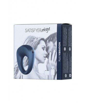 Эрекционное кольцо на пенис Satisfyer Rings синее 5,5 см.