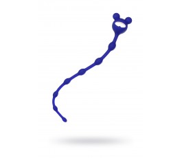 Анальная цепочка ToDo by Toyfa Froggy силикон синяя 27,4 см