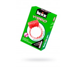 Виброкольцо Поцелуй стриптизерши + презерватив Luxe Vibro 1 шт