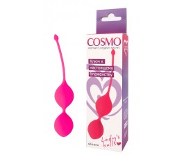 Вагинальные шарики Cosmo розовые 20 см