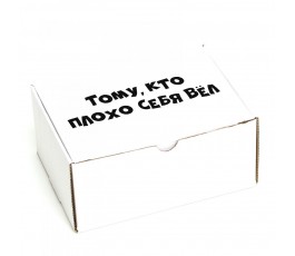 Коробка самосборная «Тому, кто плохо себя вел» 23х16,5х10,5 см