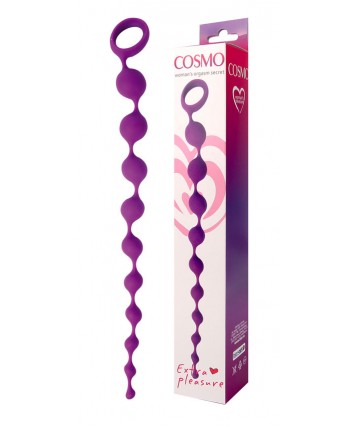 Цепочка анальная Cosmo фиолетовая 32 см