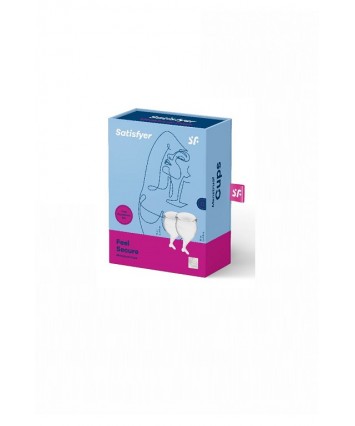 Набор менструальных чаш Satisfyer Feel secure Menstrual Cup прозрачный 2 шт