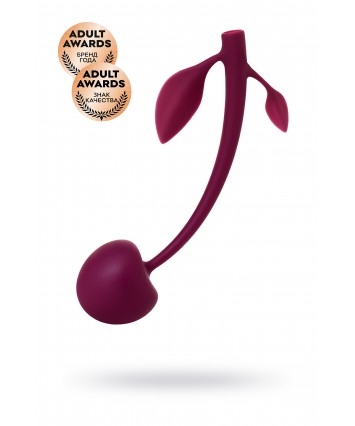 Вагинальный шарик Jos cherry силикон вишневый 3,4 см