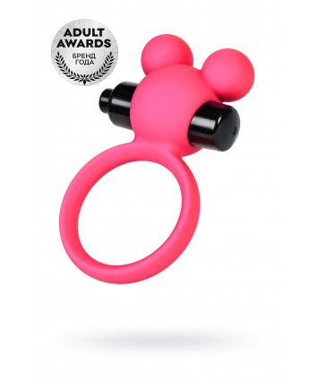 Виброкольцо на пенис A-Toys  розовое 3,1 см