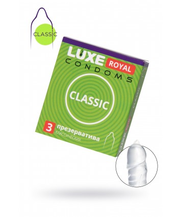 Презервативы Luxe Royal Classic гладкие №3