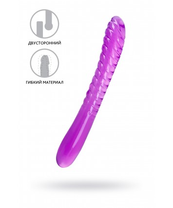 Двусторонний фаллоимитатор A-Toys Frica фиолетовый 23 см