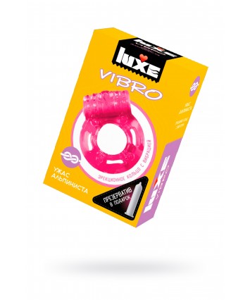 Виброкольцо Ужас Альпиниста + презерватив Luxe Vibro 1 шт