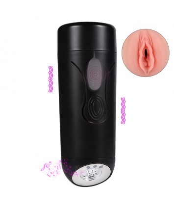 Вибромастурбатор вагина в колбе с голосовым сопровождением 23 см