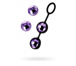 Набор вагинальных шариков Toyfa фиолетовый 14,6 см
