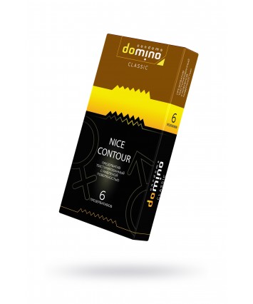 Презервативы Domino Nice Contour с рифленой поверхностью 6 шт