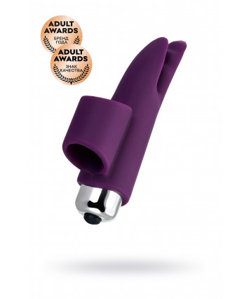 Вибронасадка на палец Jos Tessy для прелюдий фиолетовая 9,5 см