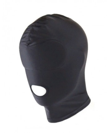 Маска-шлем с открытым ртом черная