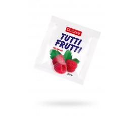 Съедобная гель-смазка Tutti-Frutti со вкусом малины 4 г 