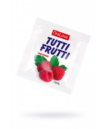 Съедобная гель-смазка Tutti-Frutti со вкусом малины 4 г 